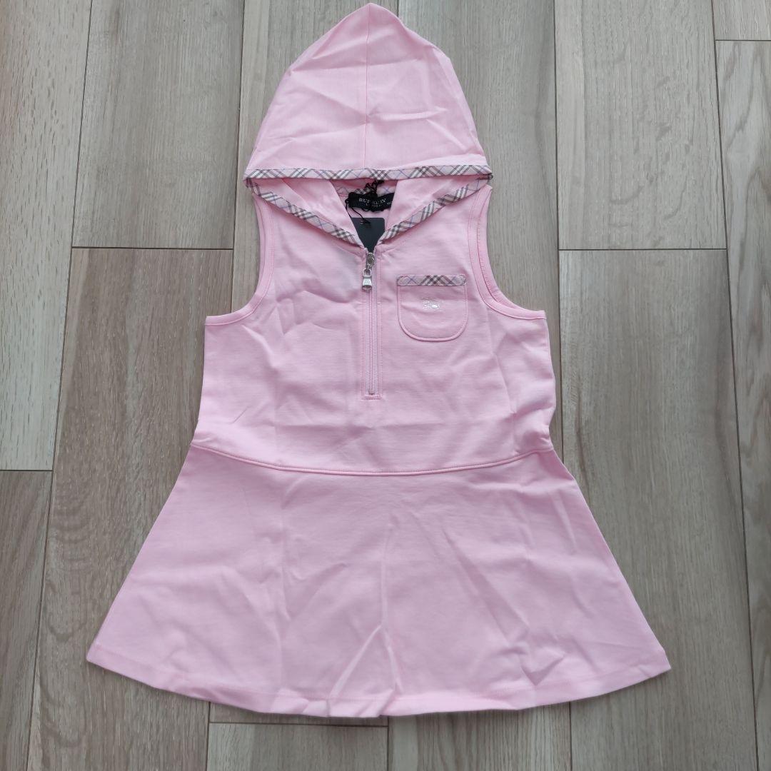 BURBERRY　ベビー90cmノースリーブフード付ワンピース