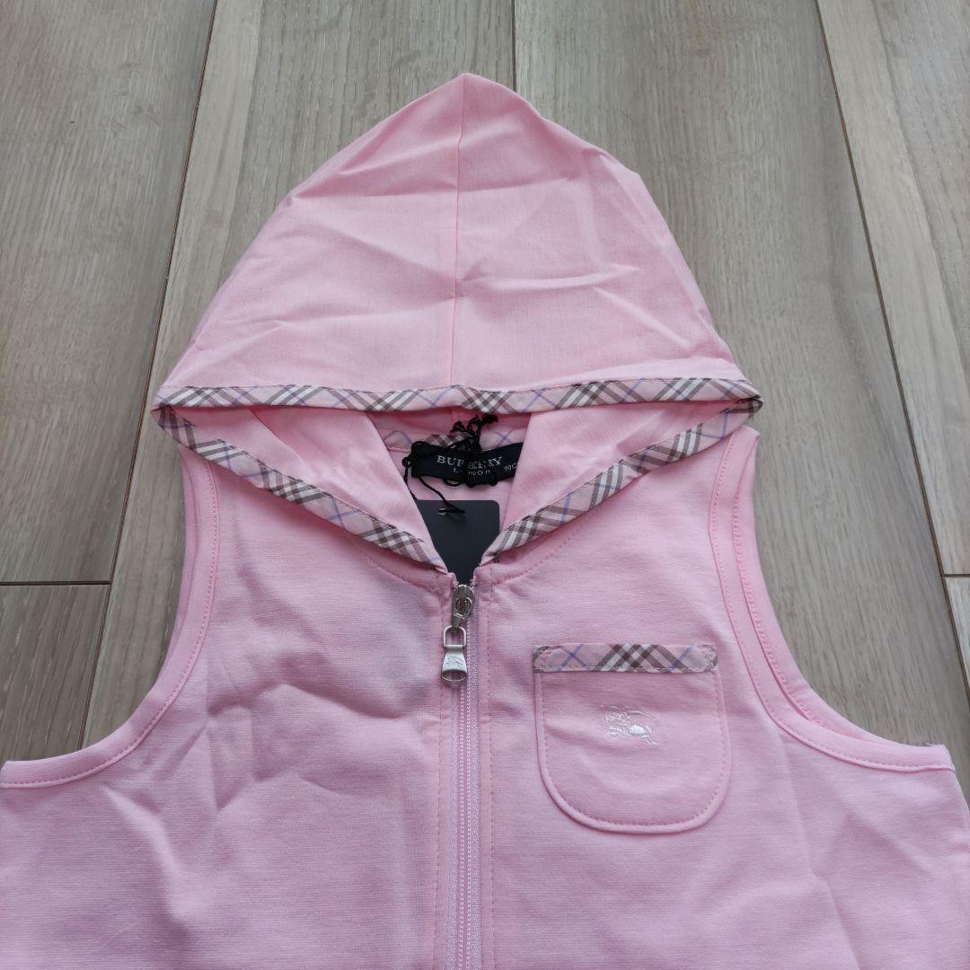 BURBERRY　ベビー90cmノースリーブフード付ワンピース