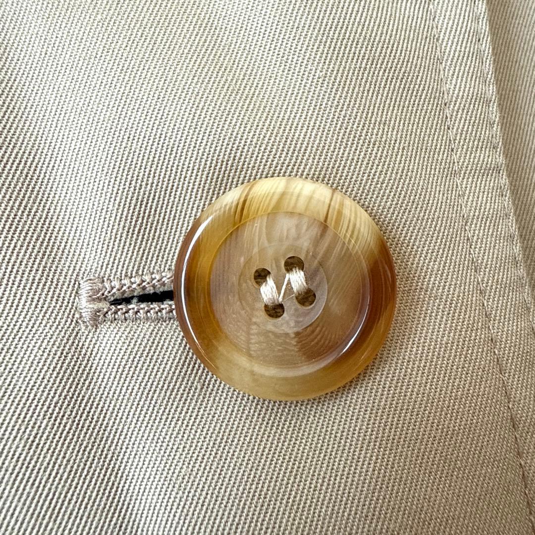 アクアスキュータム ダブル ロング丈 AQUA5トレンチコート 裏地チェック L