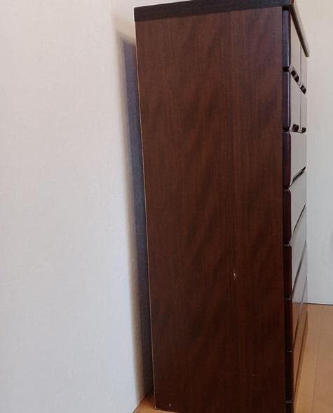 木製 チェスト 9段　ブラウン　収納家具　やや傷あり