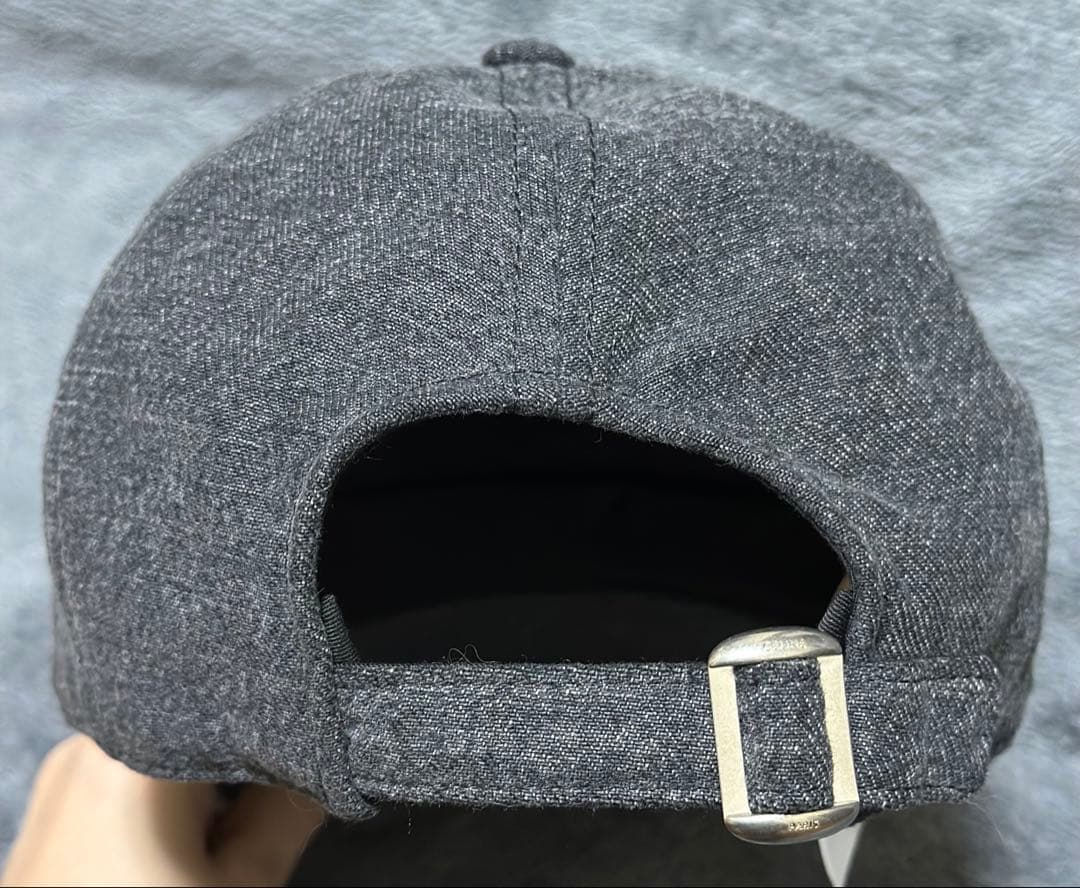 CELINE イニシャル ベースボールキャップ コットン グレー M 帽子