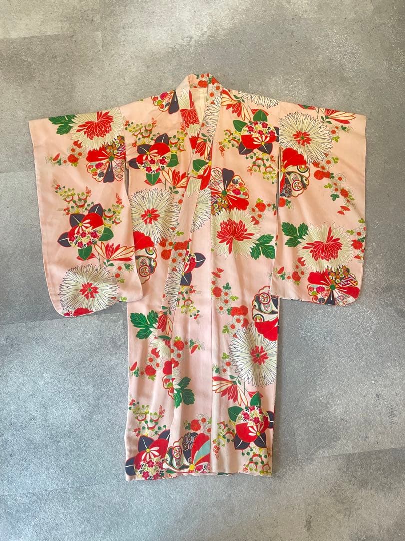 七五三7歳　着物　アンティーク　骨董品　ヴィンテージ　古典柄