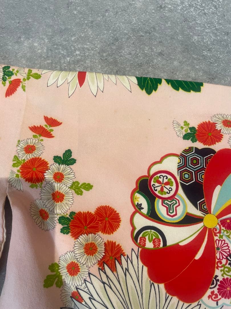 七五三7歳　着物　アンティーク　骨董品　ヴィンテージ　古典柄