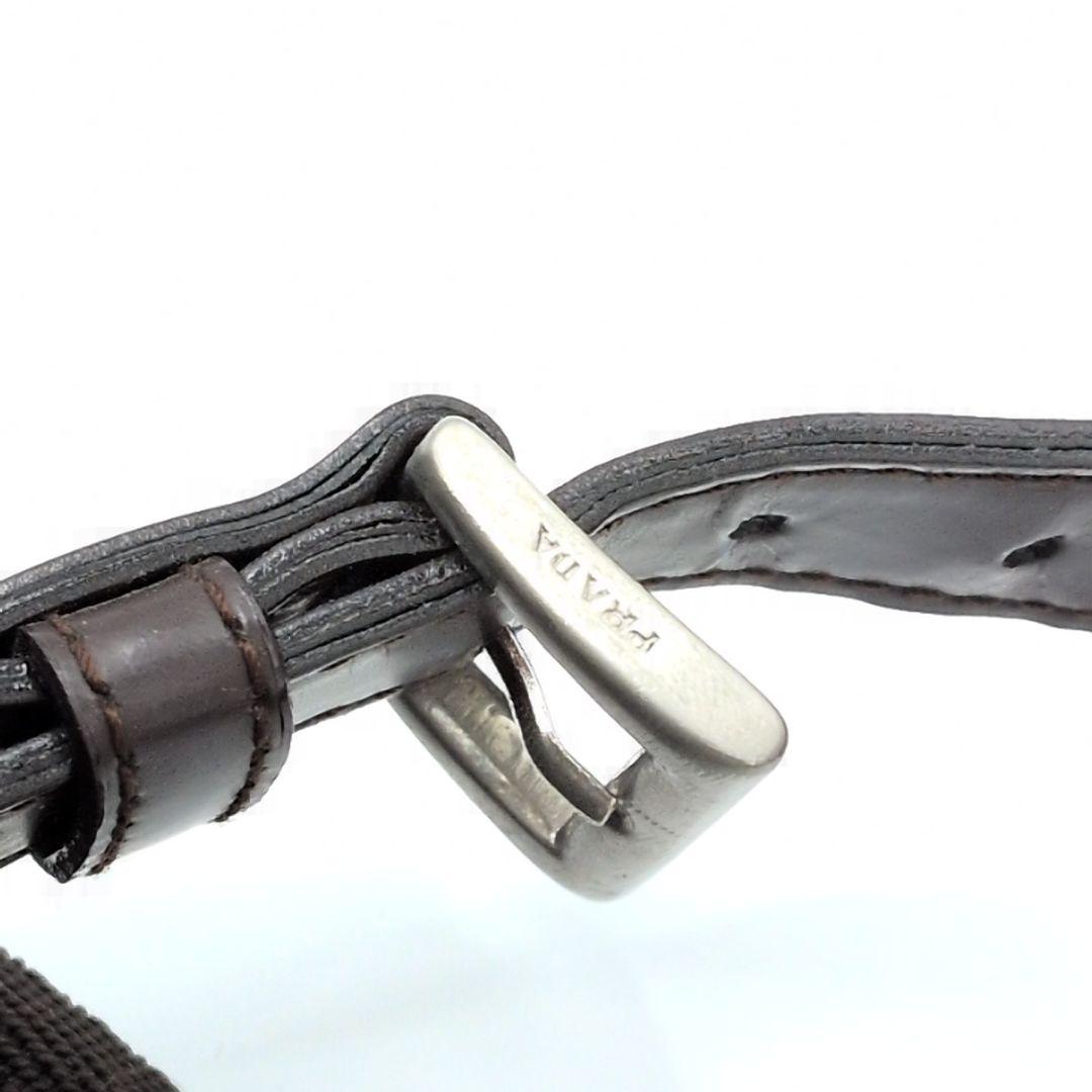 【美品】プラダ リュック バックパック 三角プレート 白タグ ナイロン カーキ