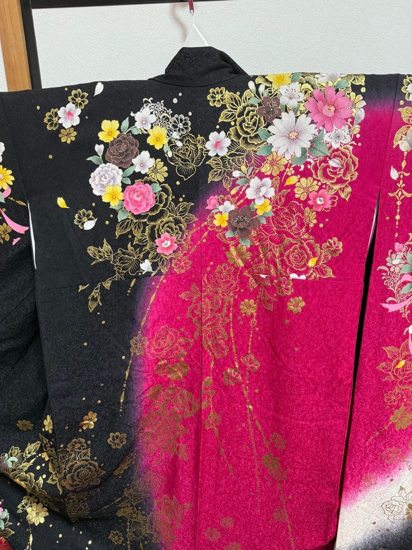 振袖　フルセット　華やか　ふくよかサイズ