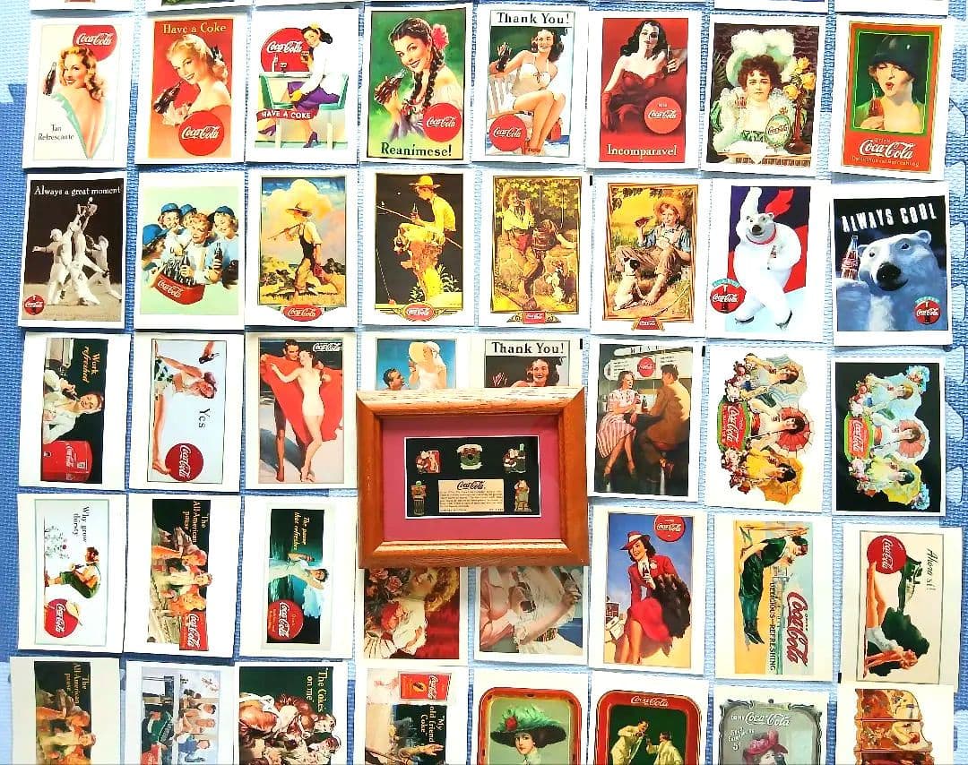 ♦️レア品♦️1920年コカ・コーラ社 限定ピンバッチ・未使用ポストカード85枚