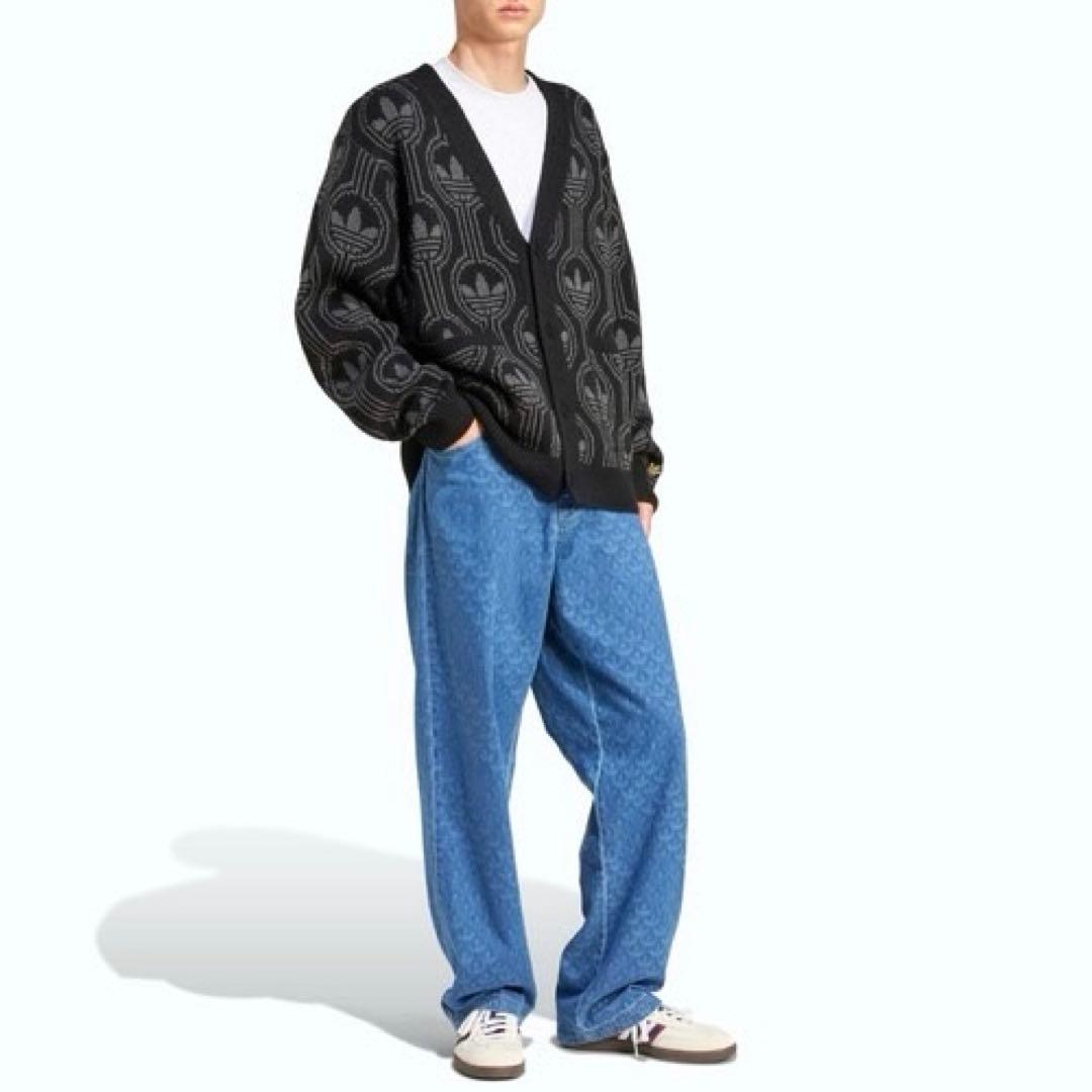 アディダス オリジナルス Lサイズ 70Sトレフォイルカーディガン 黒