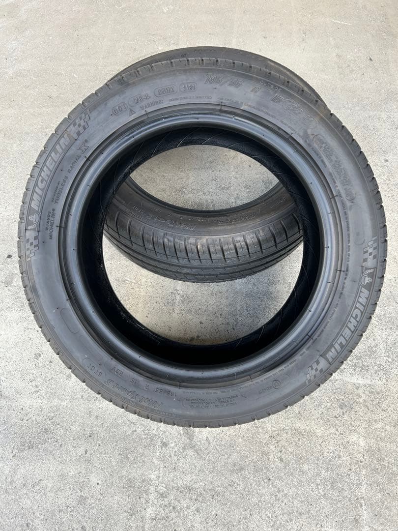 バリ山　ミシュラン パイロットスポーツ3 185/55R15 2本セット
