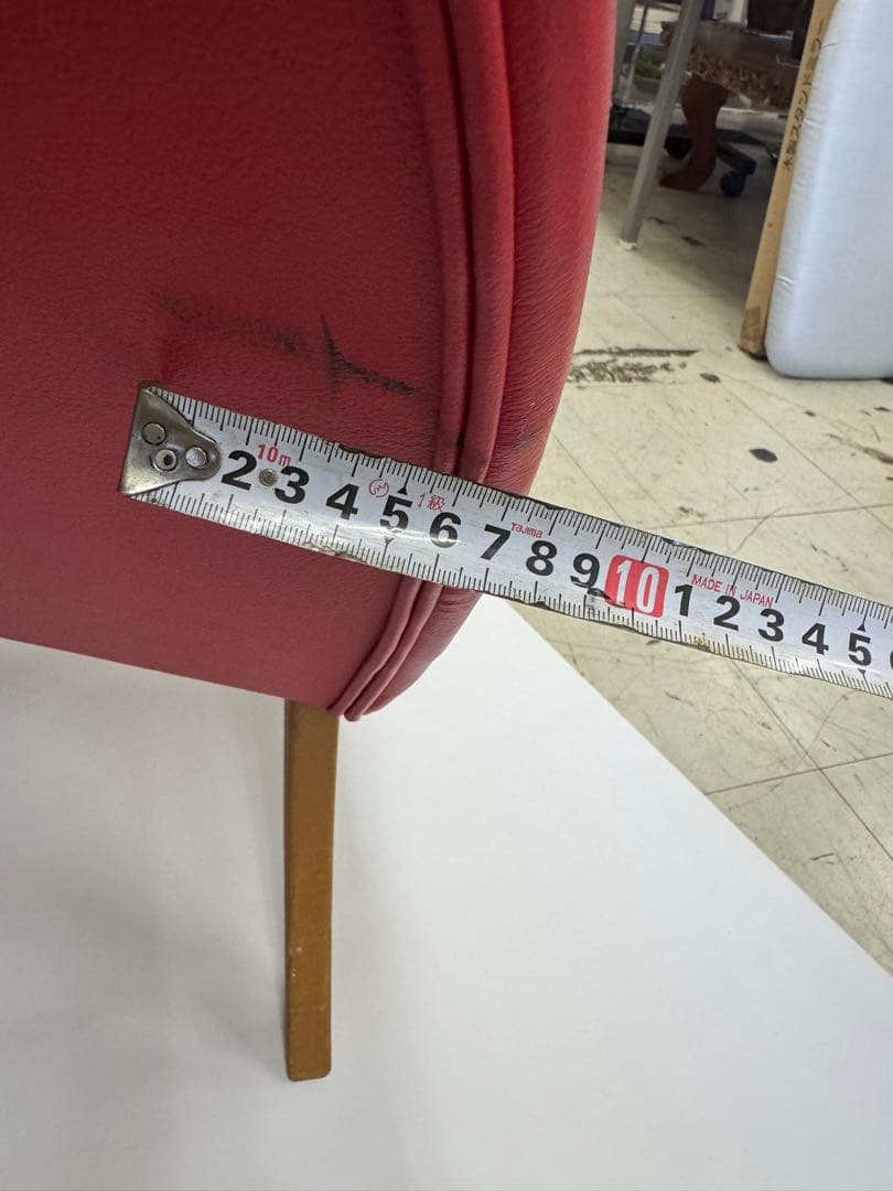 ハート型 レッド スツール お宮参り お食初　撮影椅子 写真館用　撮影椅子