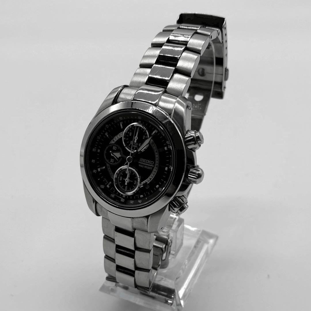 SEIKO CHRONOGRAPH 7T92-0DJ0 プロスペックス　文字盤黒