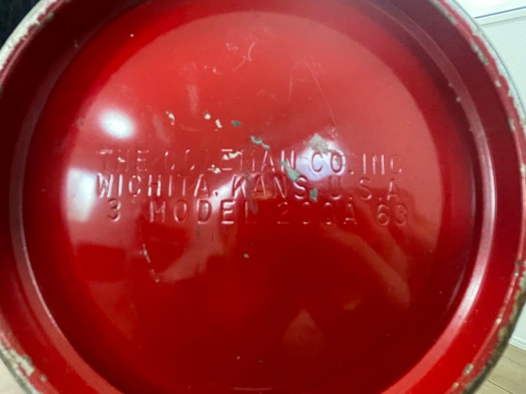 Coleman 赤 ランタン200A ケース付き