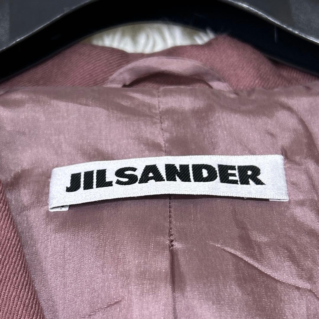 JIL SANDER ロングコート カシミヤ生地　シルク混　サイズ36 ピンク