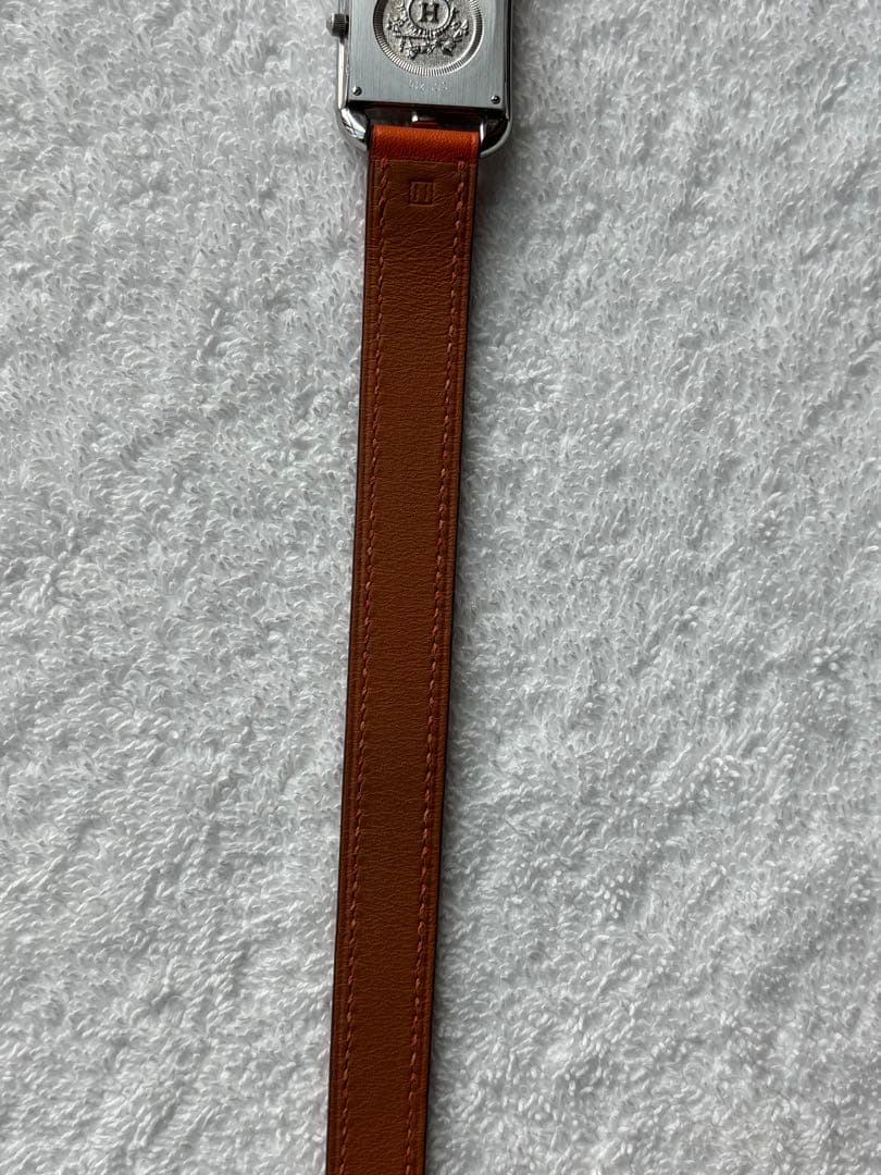 エルメスHERMES ケープコッド CC1.210 2重巻きロングベルト新品電池