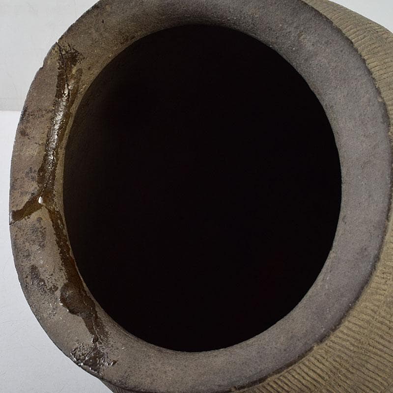 時代古陶磁　珠洲焼　古珠洲須恵器　線文壷　V　R9475H