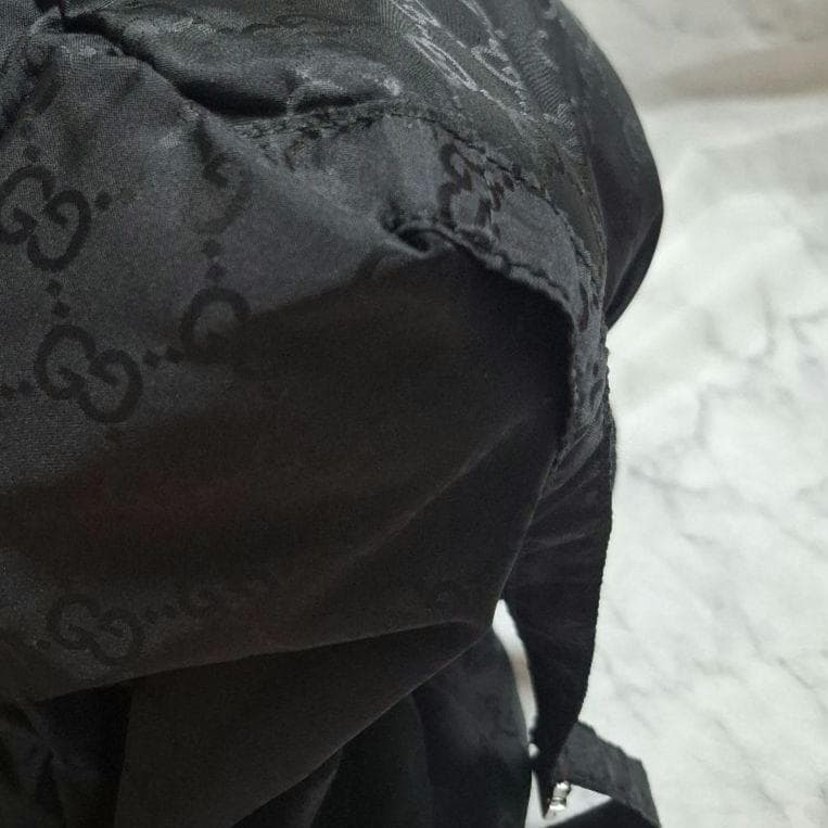 《希少》GUCCI ナイロン リュックサック レザー　クマ　マスコット　GG