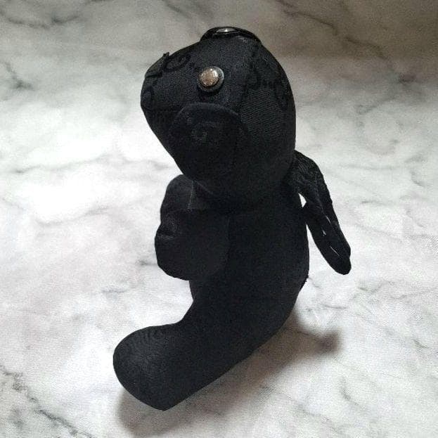 《希少》GUCCI ナイロン リュックサック レザー　クマ　マスコット　GG