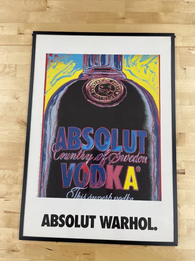 希少 ABSOLUTWARHOL  アブソルートウォーホル　B2ポスター美品！