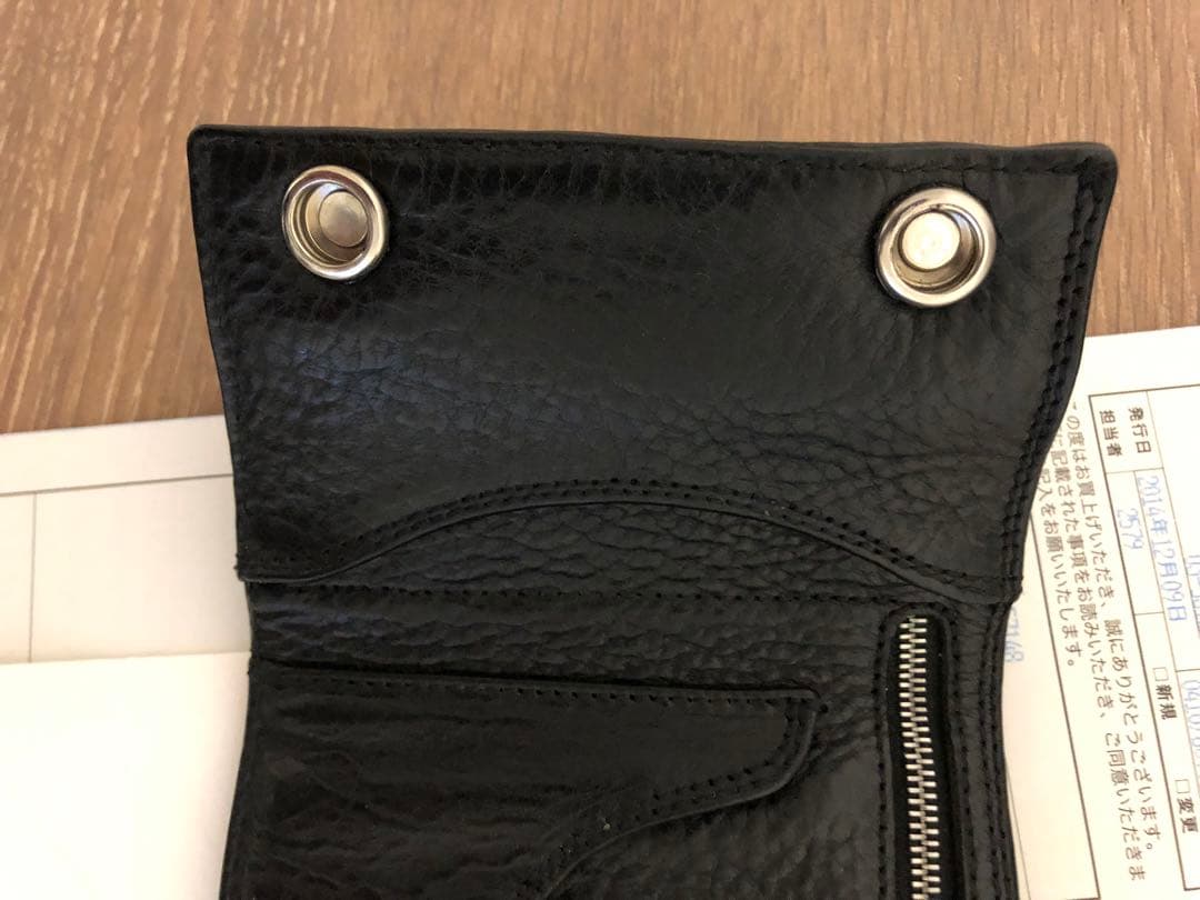 【超美品】CHROME HEARTS ヘビーレザー 3フォールド　未使用に近い