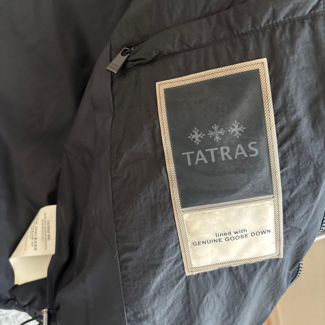 TATRAS ブラック ロングダウンジャケット　クリーニング済み