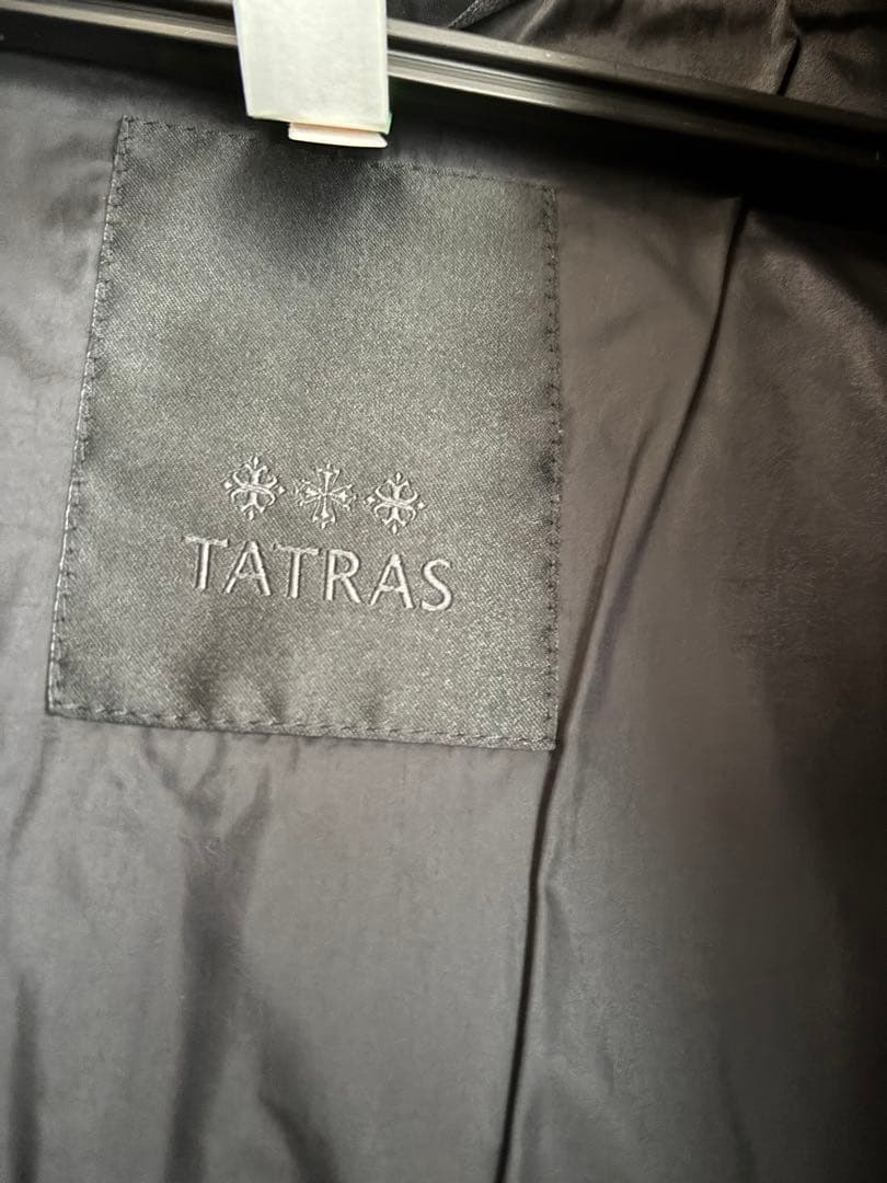 TATRAS ブラック ロングダウンジャケット　クリーニング済み
