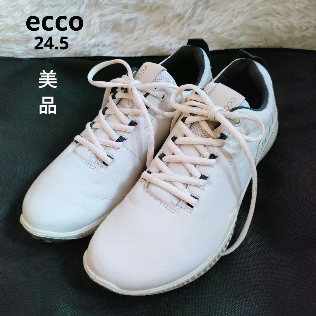 美品✨ecco エコー　ゴルフシューズ　39 24.5cm スパイクレス