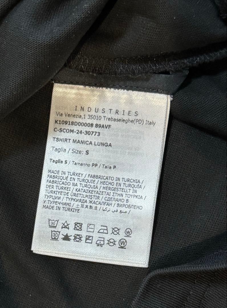 正規品 MONCLER モンクレール ブラック 長袖Tシャツ S ロゴ 美品