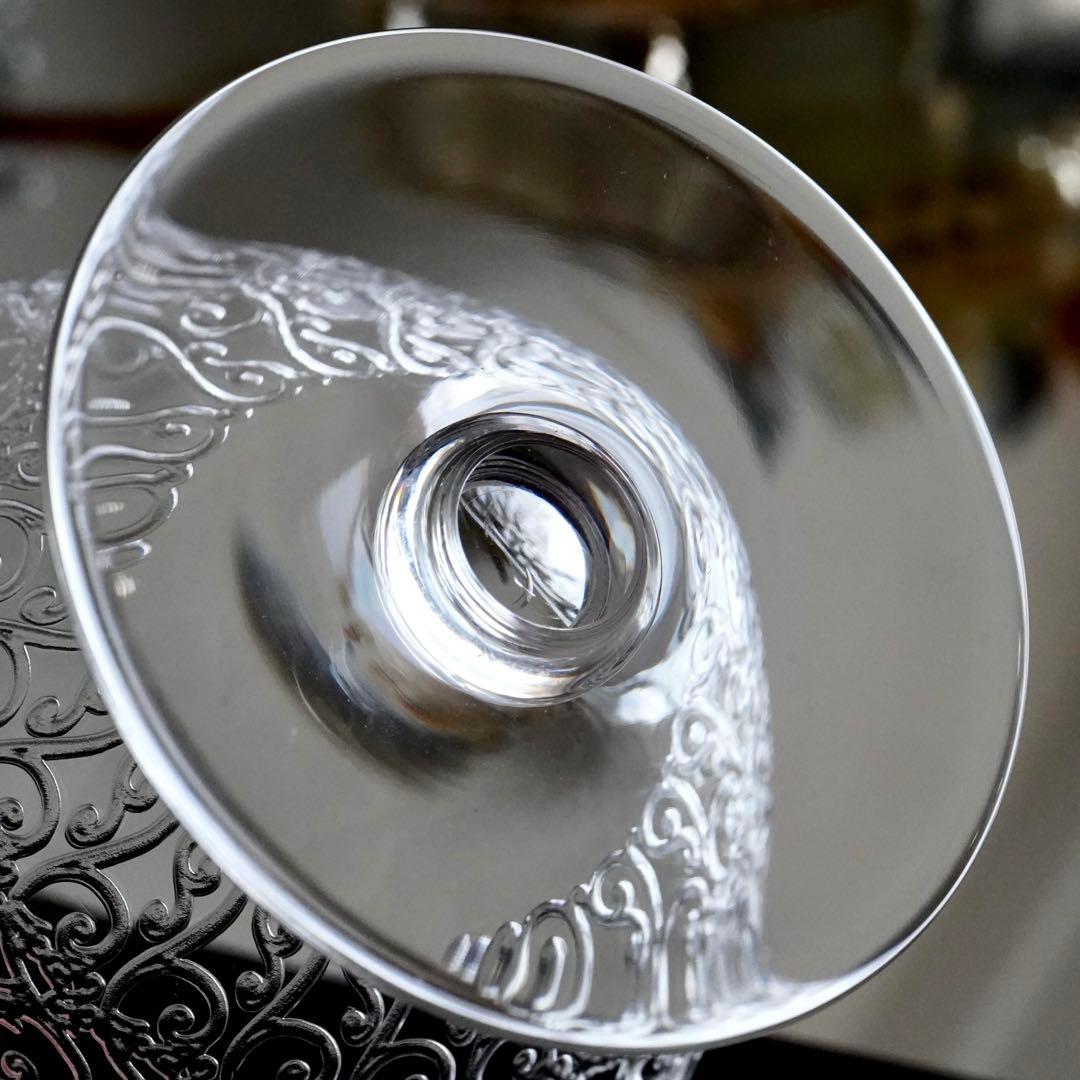 ★希少 オールドバカラ シャトーブリアン シャンパンクープ グラス ペア 極美品