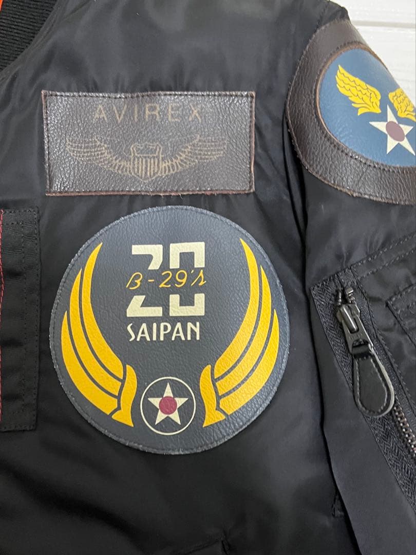 ゆ*ぱ様 〈美品〉AVIREX MA-1 トップガンフライトジャケット M ブラ