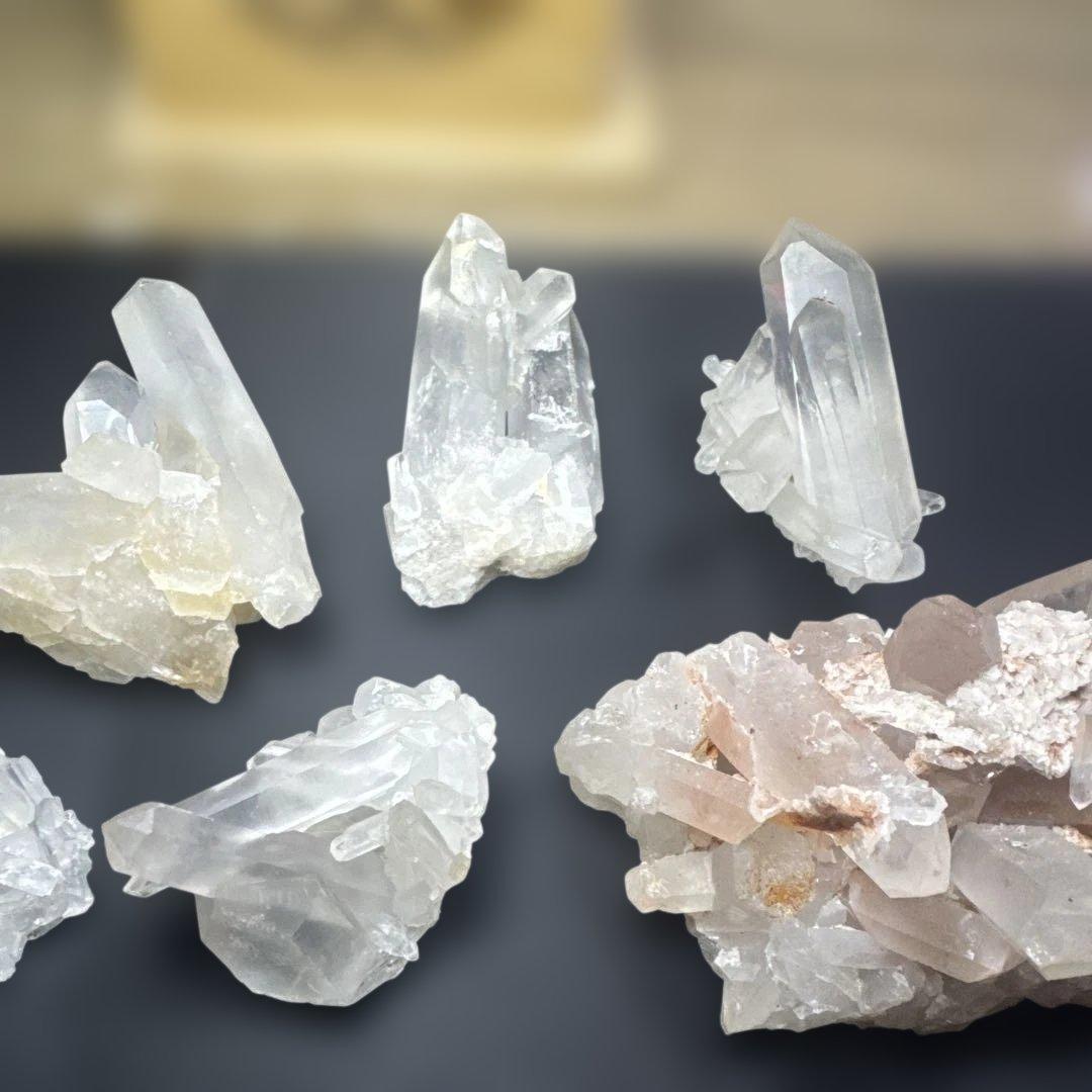 【高品質】水晶ミニクラスター10個セット 原石標本