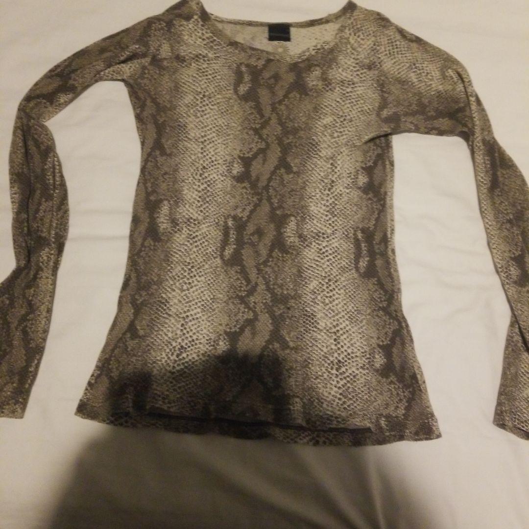 Led Rechwe レッドリーチュエ パイソン柄サーマルシャツ Ｌ