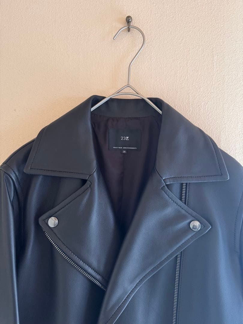 23区　シープレザーライダースジャケット　サイズ38