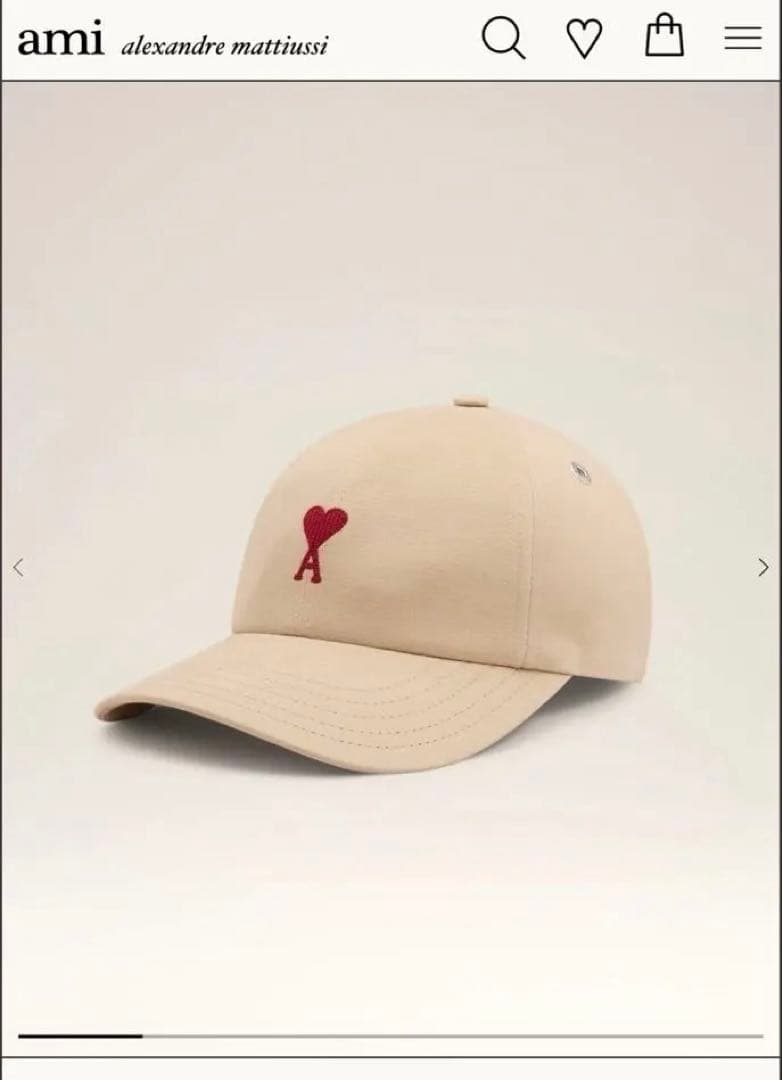 アミパリス　AMIDE COEUR エンブロイダリーキャップ