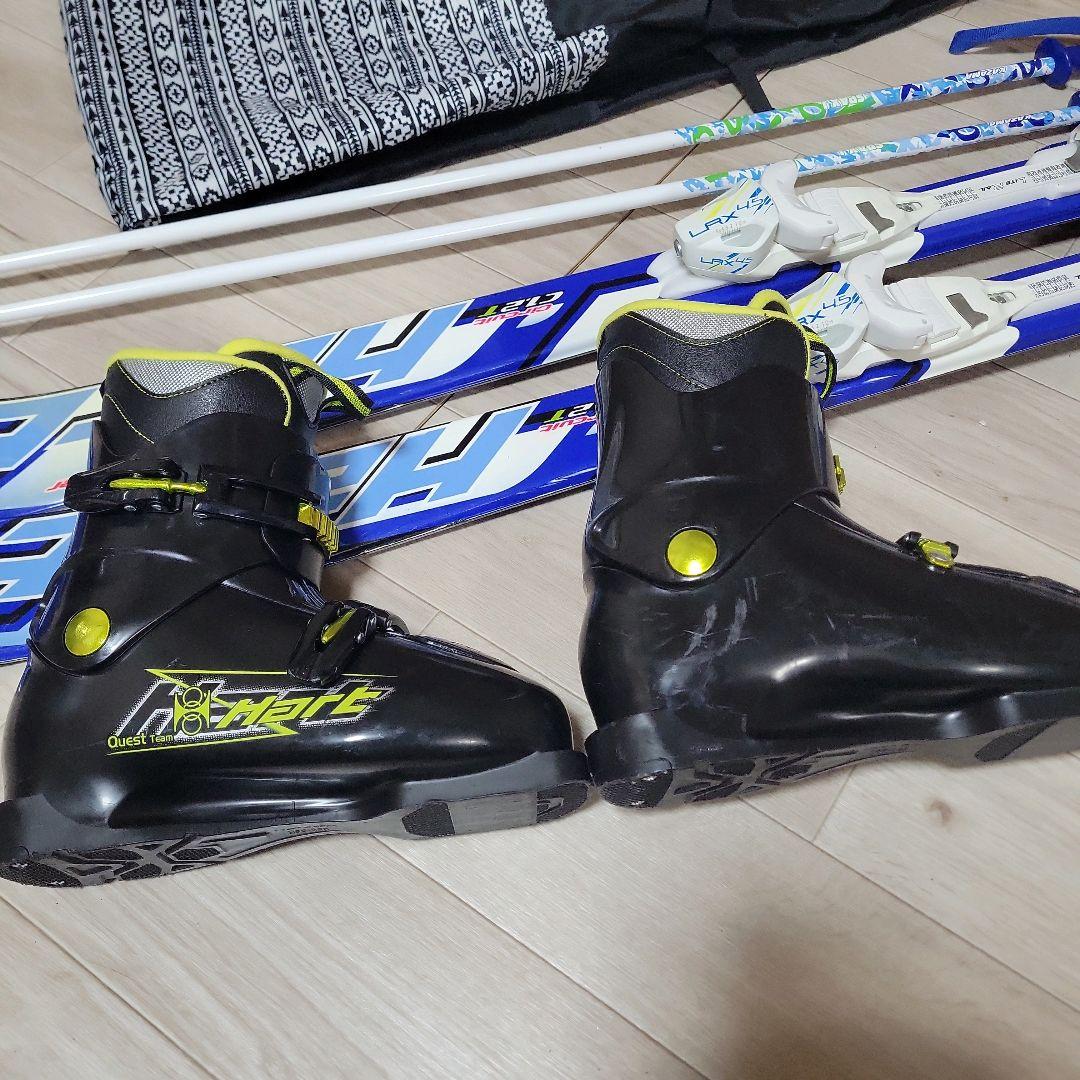 HART ハート スキー5点セット 140cm ジュニア 25cm フルセット