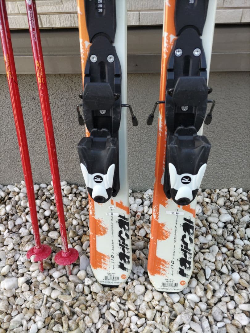 ROSSIGNOL ロシニョール　スキー板110cm ストック　セット 子供用