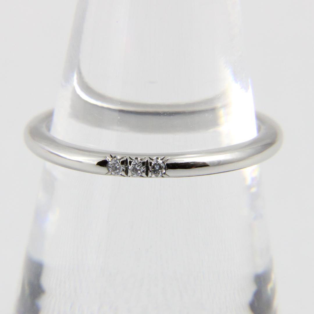 【磨き済み】 ティファニー フォーエバーリング　ダイヤ3p　Pt950　11号