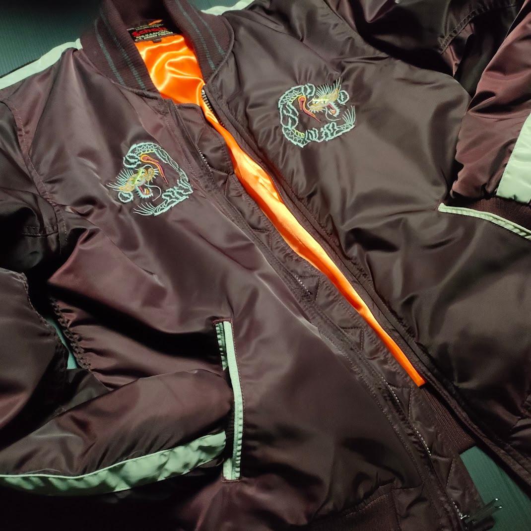 超美品 ショット スカジャン ワイン色 Schott スーベニア