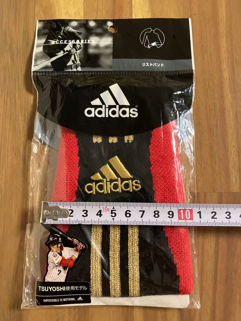 新品 未使用 アディダス リストバンド 西岡剛 両腕 ロング 野球 レア 貴重