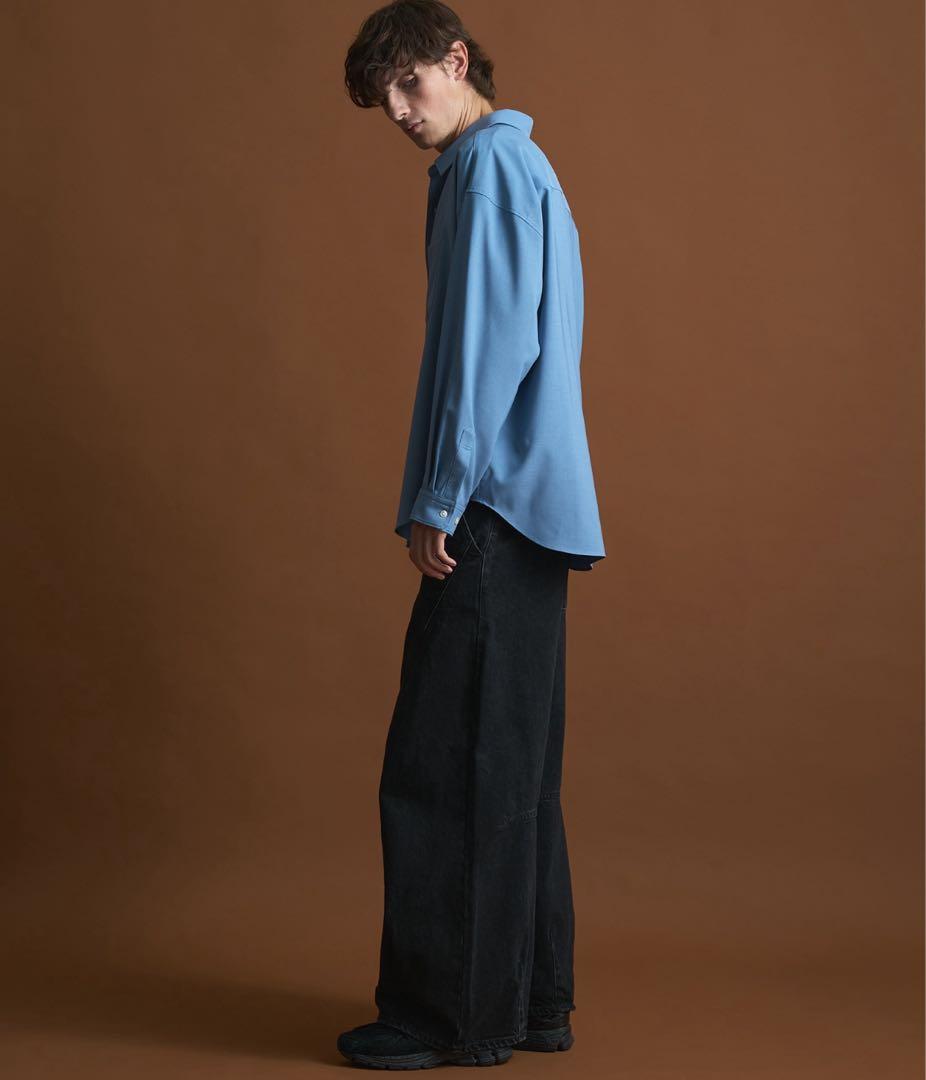 パブリックトウキョウ　コンフォートリラックスシャツ　ダークブルー