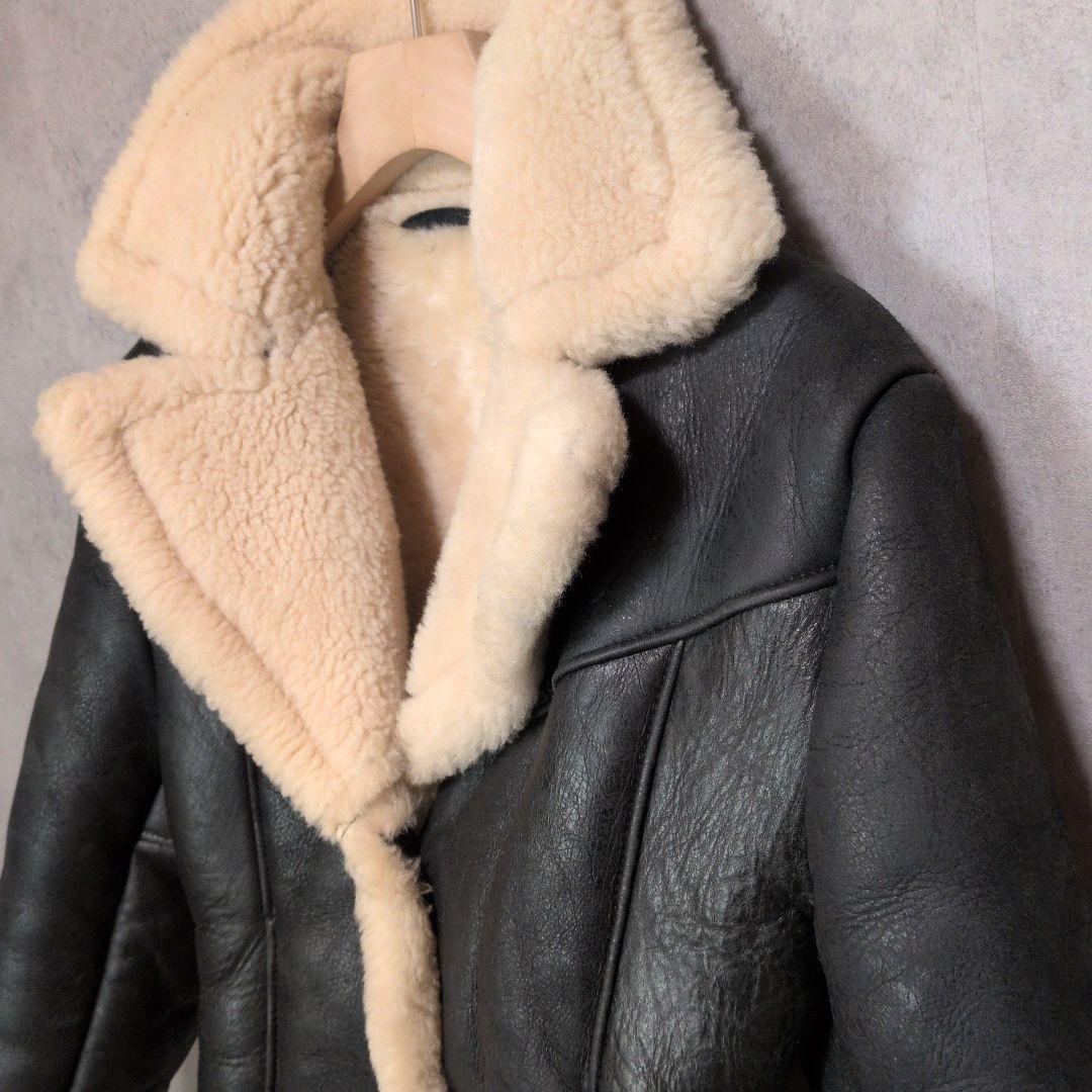 USA製 Schott 266SW ムートンジャケット 羊革 レディース M