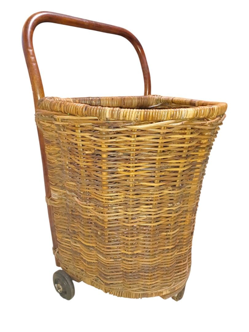 藤 ラタン ショッピングカート