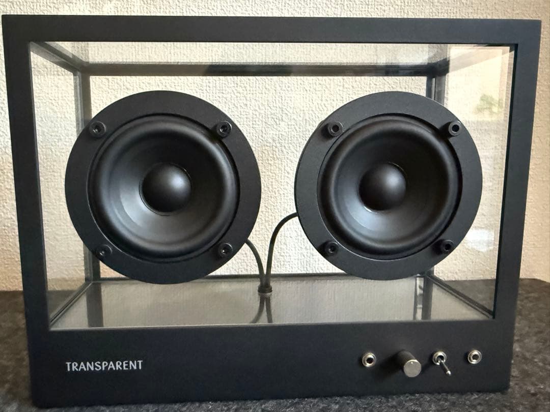 スピーカー・ウーファー Small Transparent Speaker Black