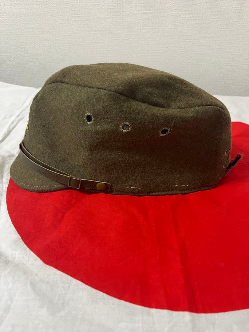 日本軍　日本陸軍　略帽　戦闘帽　古鷹屋　織出星章　後期型　大号　義烈空挺隊