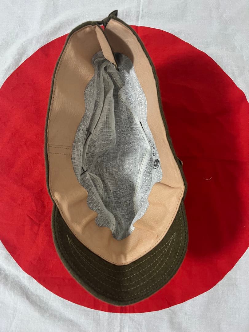 日本軍　日本陸軍　略帽　戦闘帽　古鷹屋　織出星章　後期型　大号　義烈空挺隊