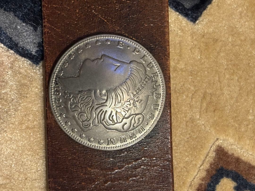 モルガンコンチョベルト 1981年 レザーベルト  ヴィンテージ