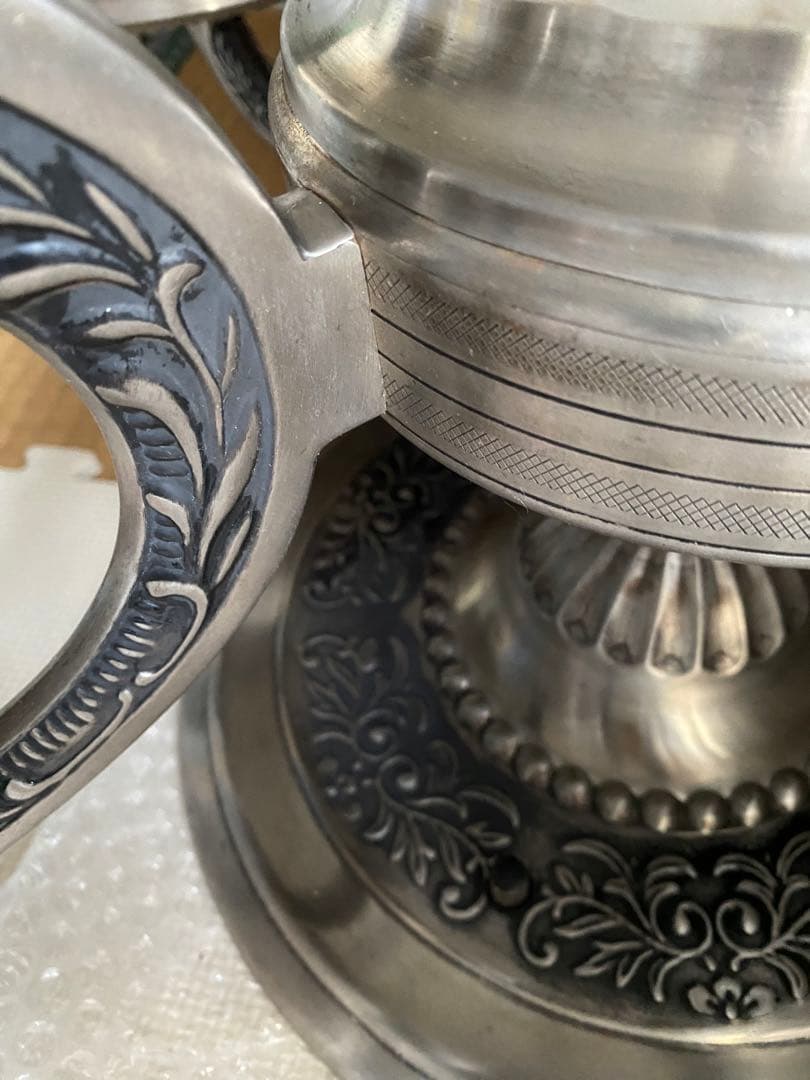 5灯　シャンデリア ホワイト ガラス