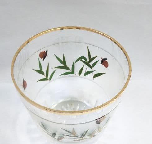 茶道具 硝子 ガラス 末広 水指 関吉昭 蛍蒔絵 吉田華正 新品