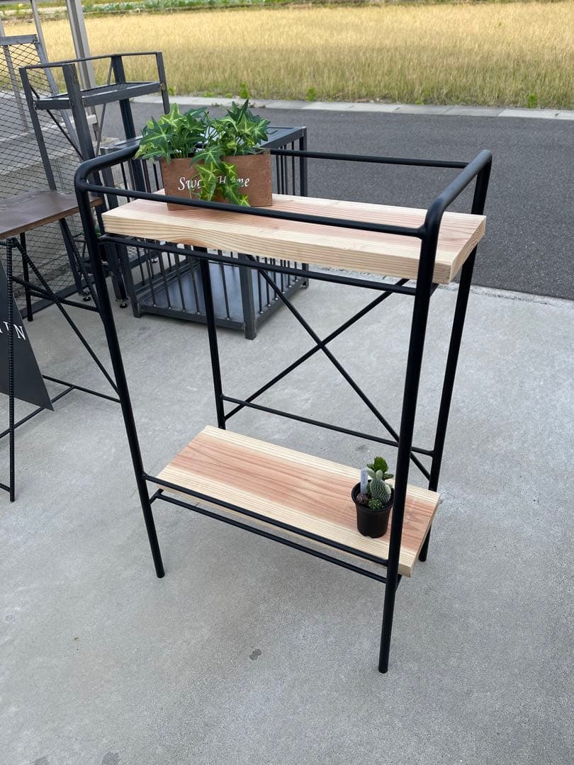 鉄工所のハンドメイド☆キッチンラック☆ワゴン☆インダストリアルデザイン