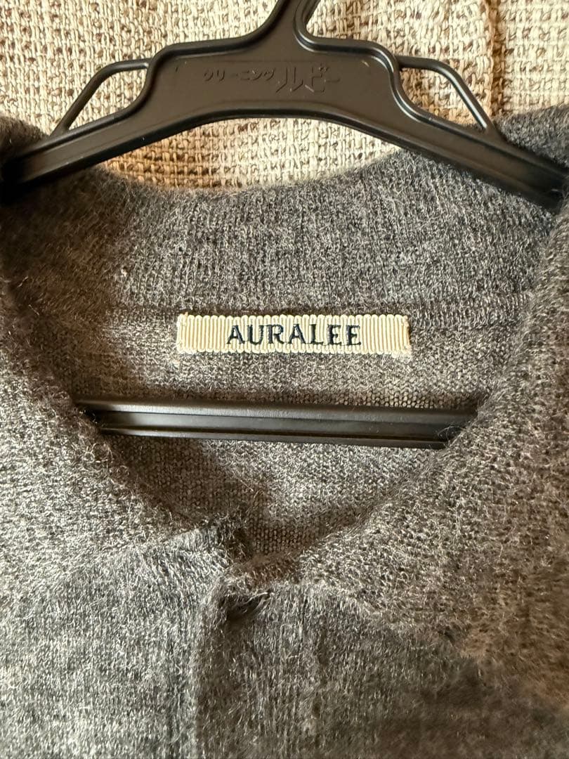 トップス AURALEE 24AW KID MOHAIR SHEER CARDIGAN