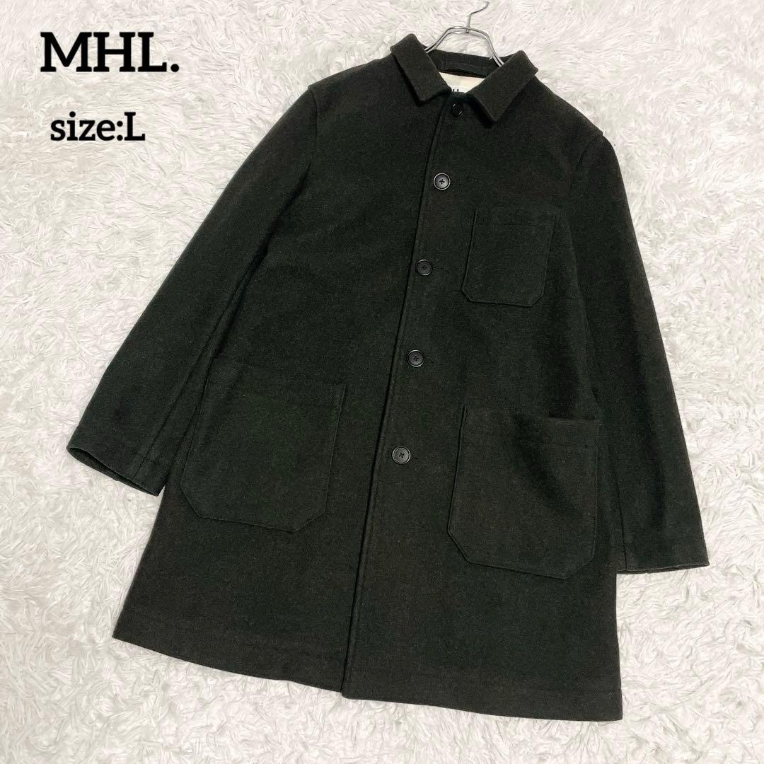 人気のLサイズ✨MHL. マーガレットハウエル ウールロングコート ステンカラー