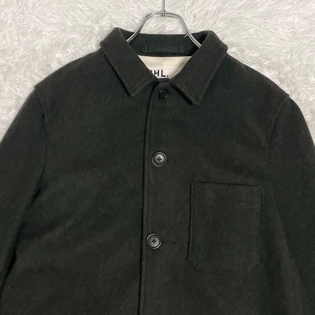 人気のLサイズ✨MHL. マーガレットハウエル ウールロングコート ステンカラー